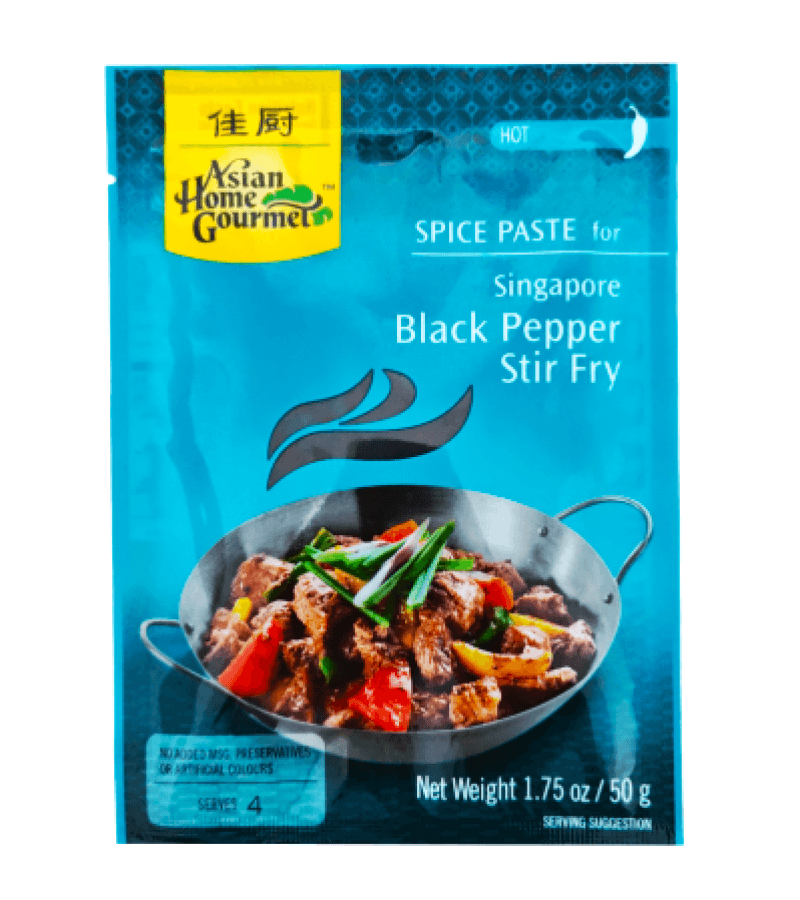 Pasta do Stir-Fry z Czarnym Pieprzem 50g – Singapurski Smak - obrazek 1