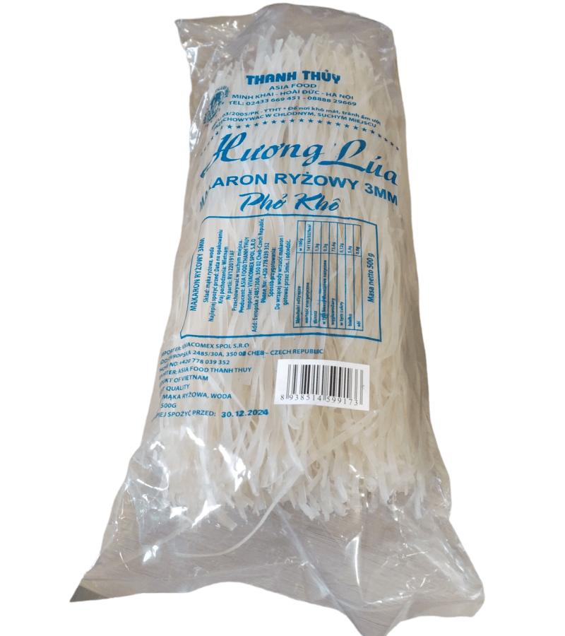 Makaron Ryżowy Pho 3mm THANH THUY 500g – Autentyczny smak Wietnamu - obrazek 1