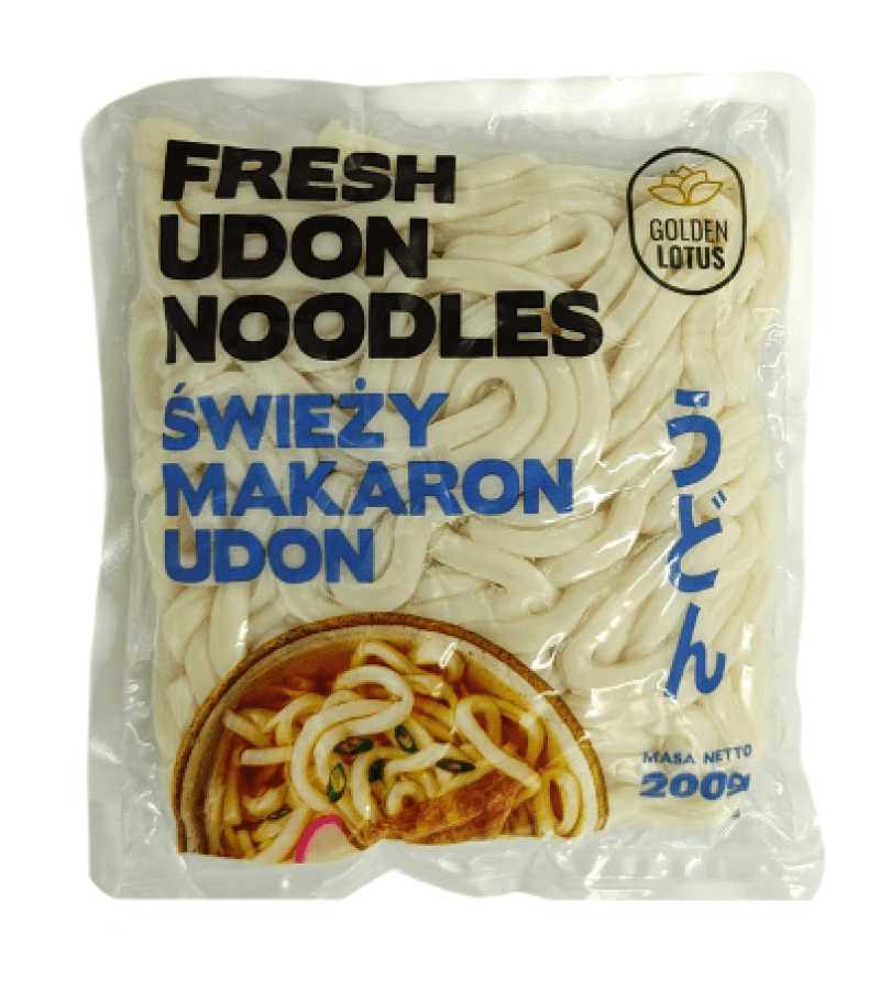 Makaron Udon Świeży Golden Lotus 200g – Autentyczny Smak - obrazek 1