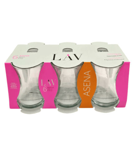 Szklanki do herbaty 6 szt. Asena 125 ml LAV – eleganckie szkło