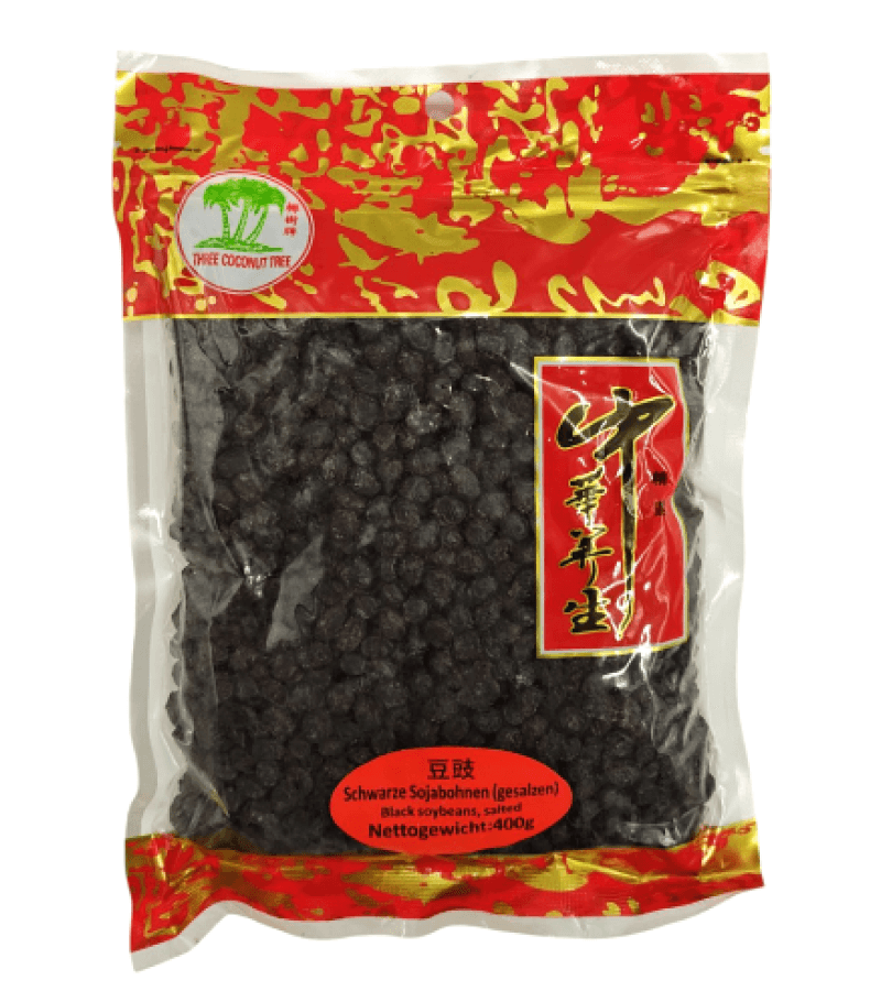 Czarna Soja Solona 400g Three Coconut Tree – Naturalna i Smaczna - obrazek 1
