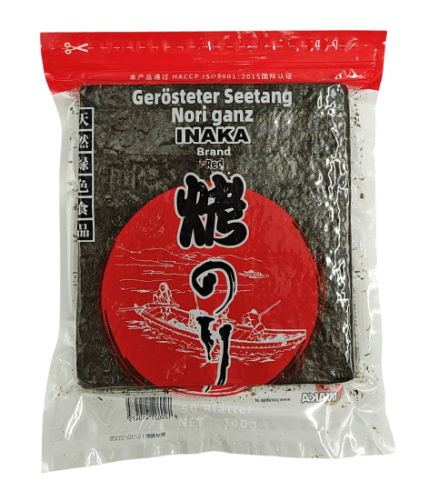 Algi Nori Do Sushi Red 50 szt. Inaka 140g – Naturalne, Premium