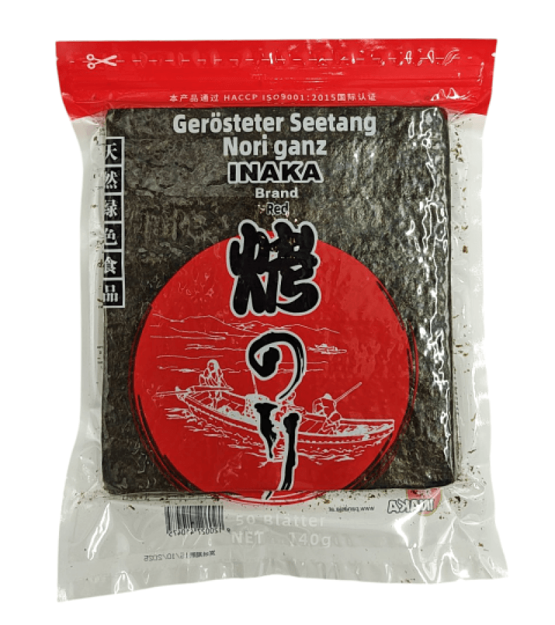 Algi Nori Do Sushi Red 50 szt. Inaka 140g – Naturalne, Premium - obrazek 1